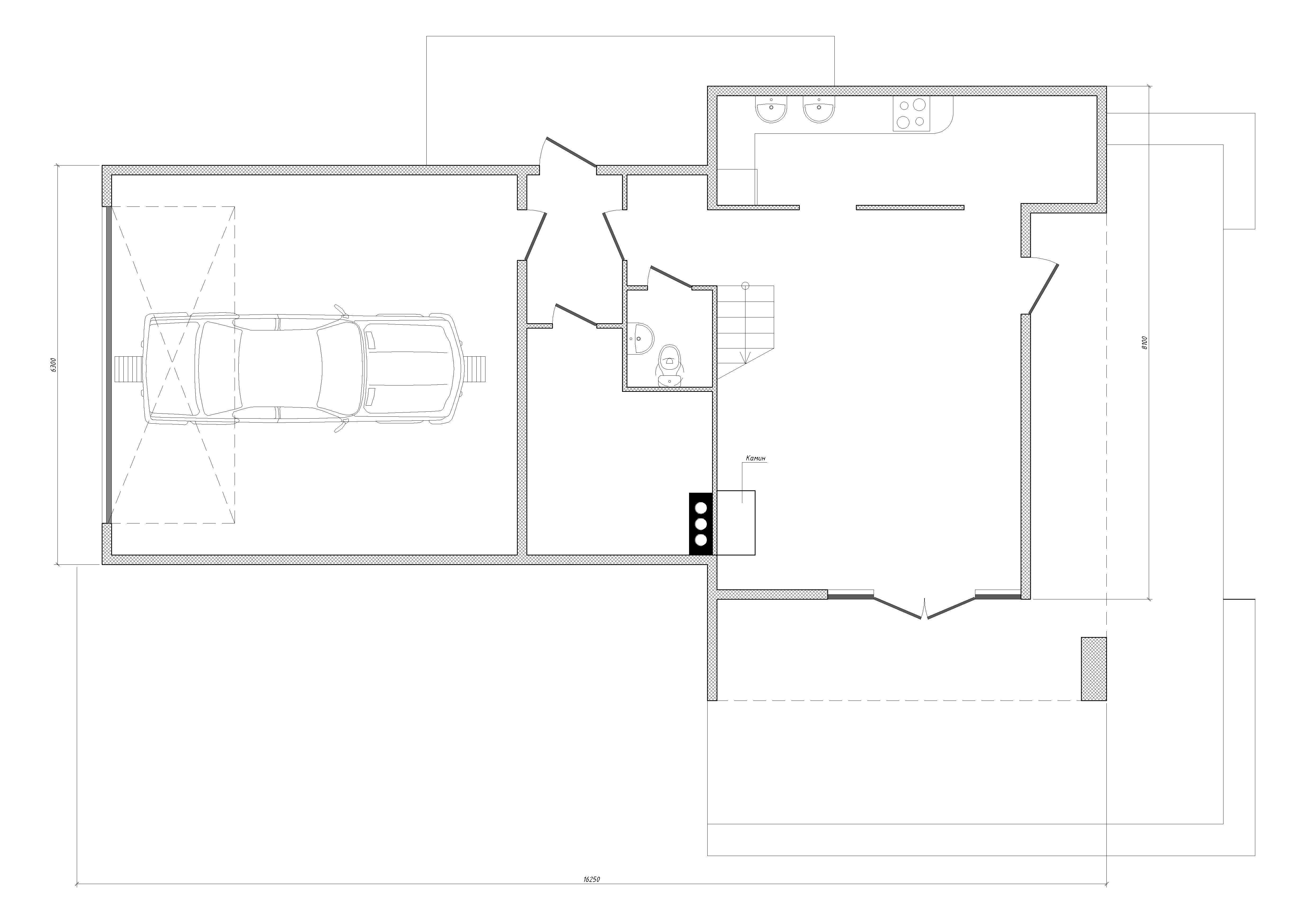 Modern house 3D model_3
