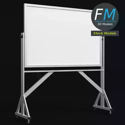 Reversible freestanding whiteboard