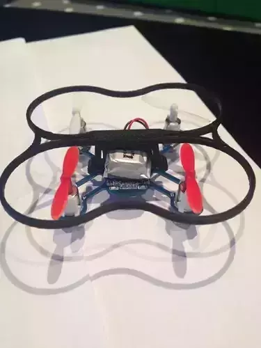 Hubsan Proto x Q4 quard rail with battery clip easy battery swap Free 3D print model