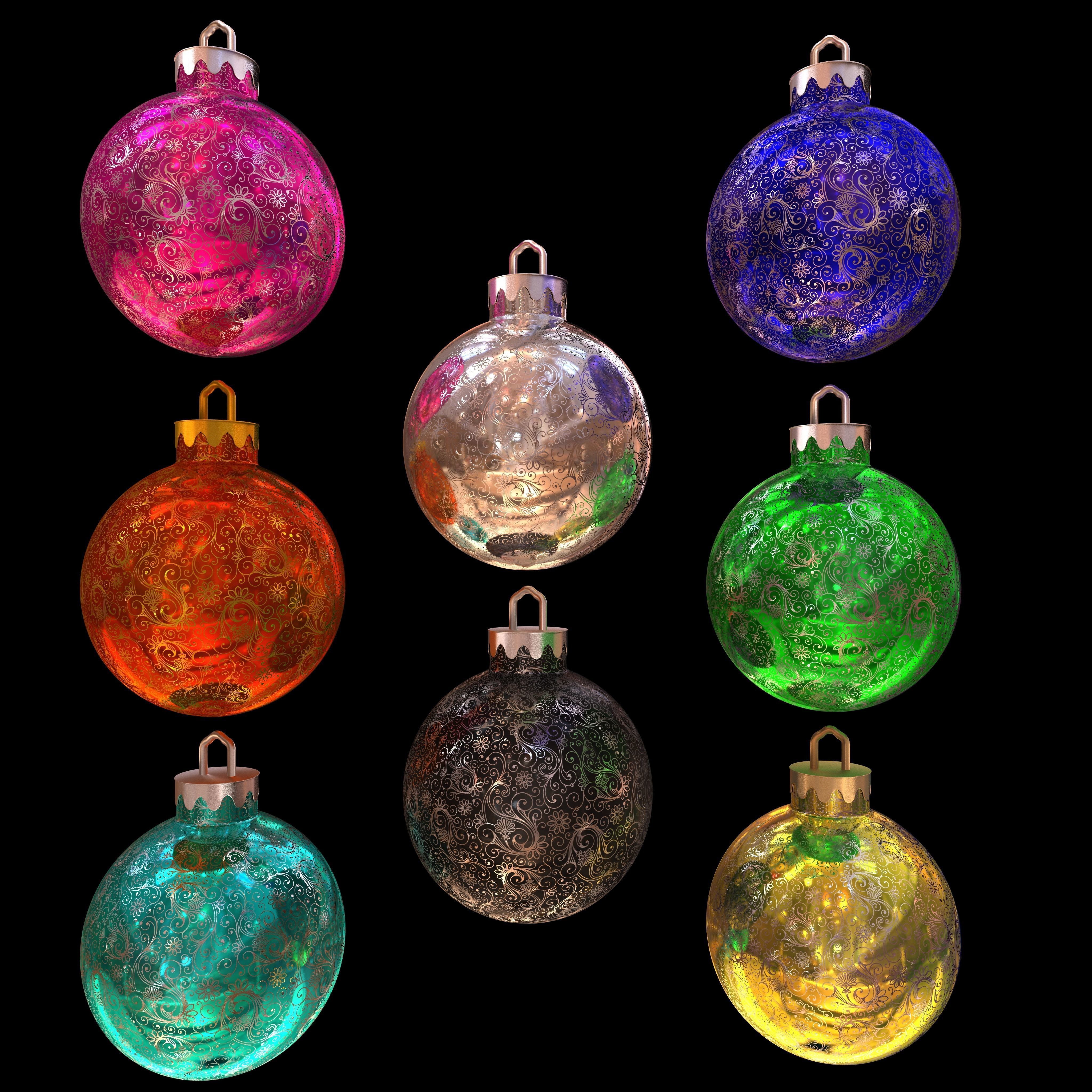 Christmas Ball 3D model_0