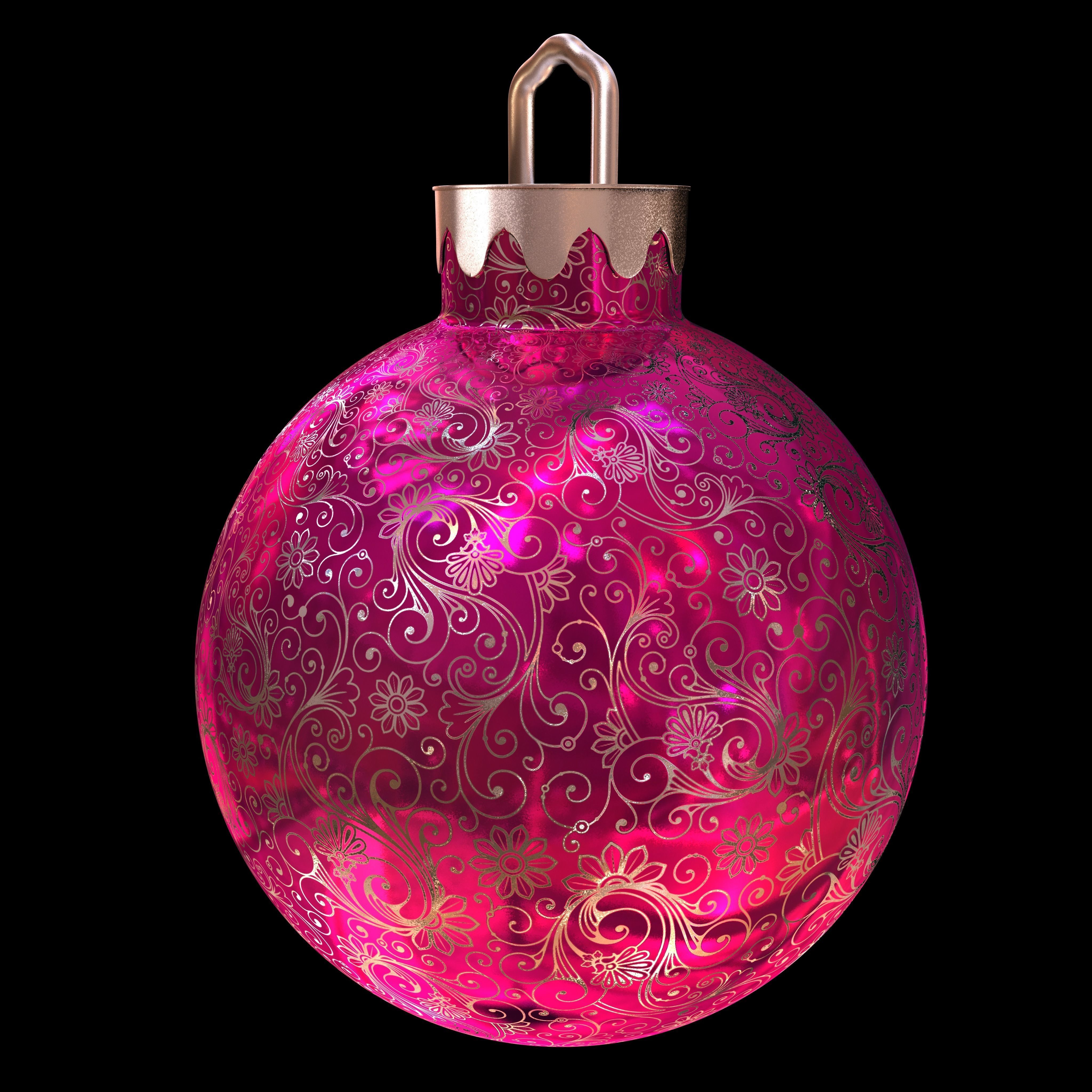 Christmas Ball 3D model_1