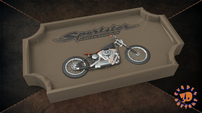 Harley Davidson Sportster Sign 3D print model