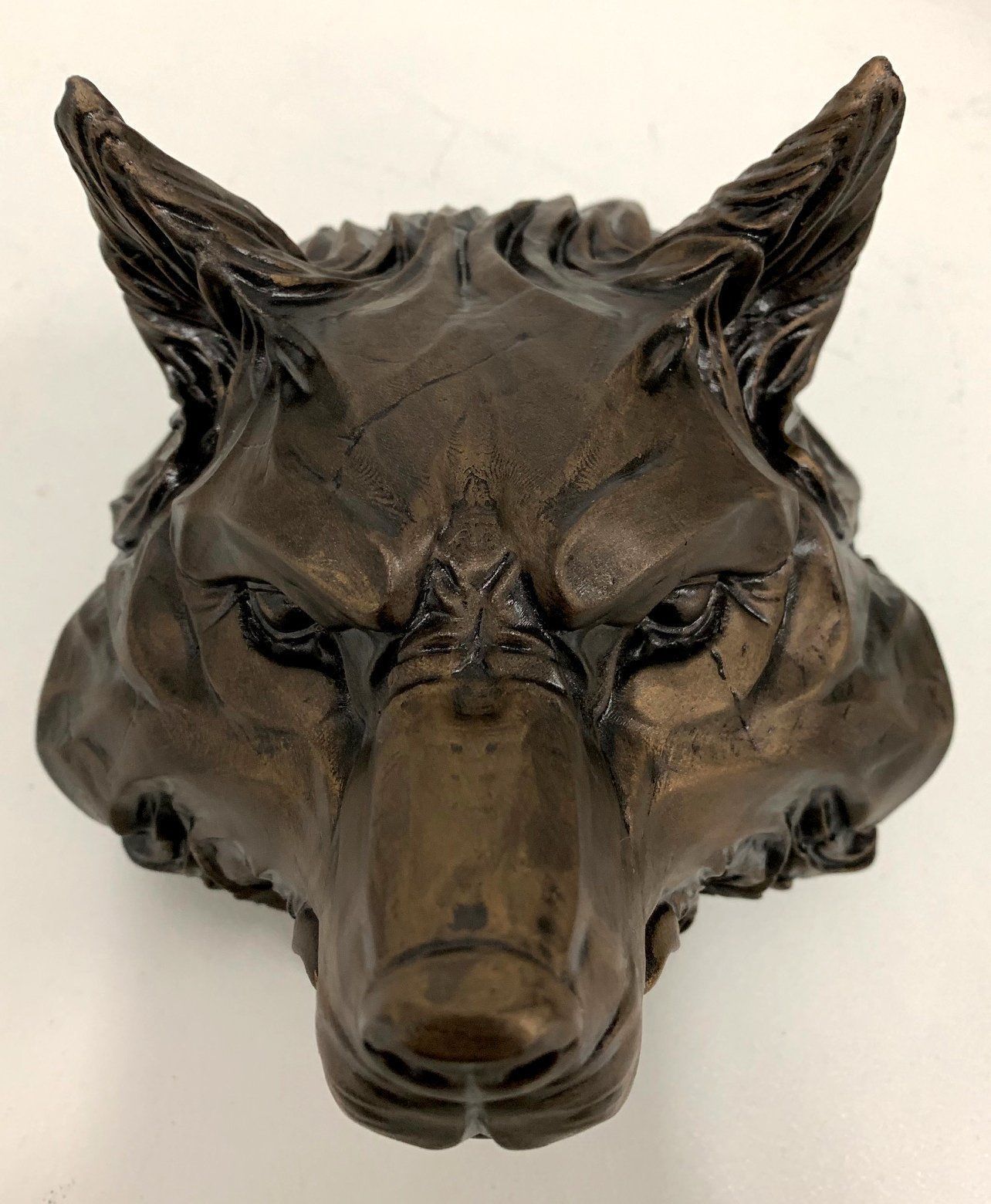 Wolf head pendant keychain 3d print model 3D print model_9