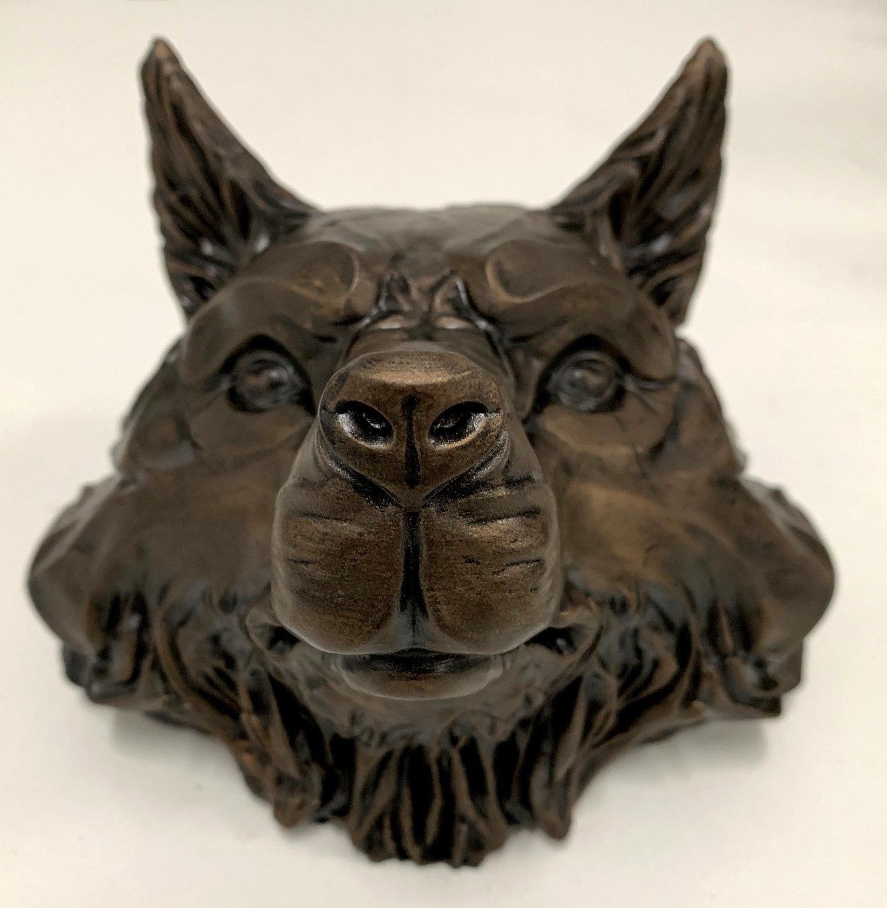 Wolf head pendant keychain 3d print model 3D print model_10