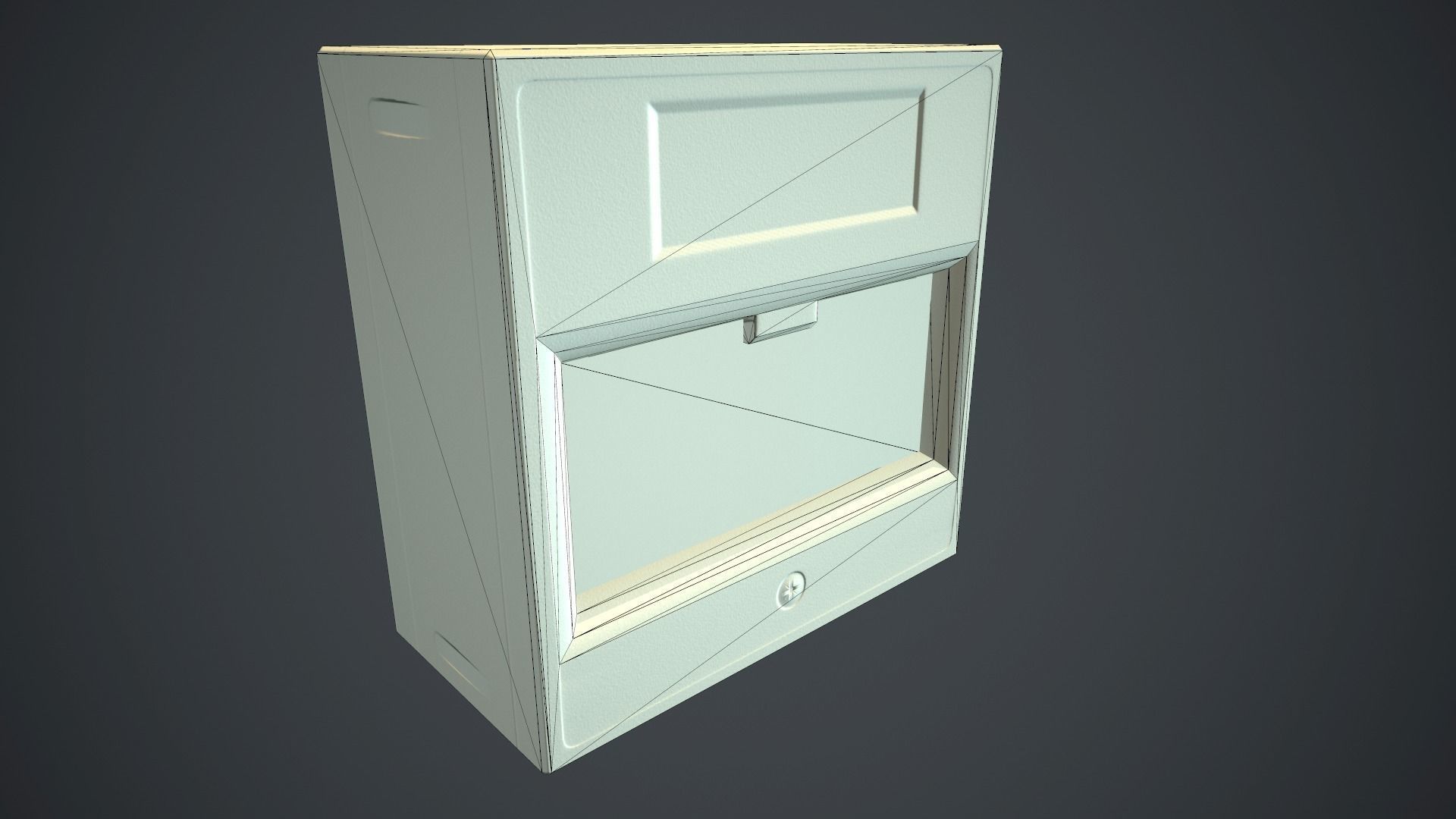 Fire Alarm Button PBR Game Ready Low-poly 3D model_13