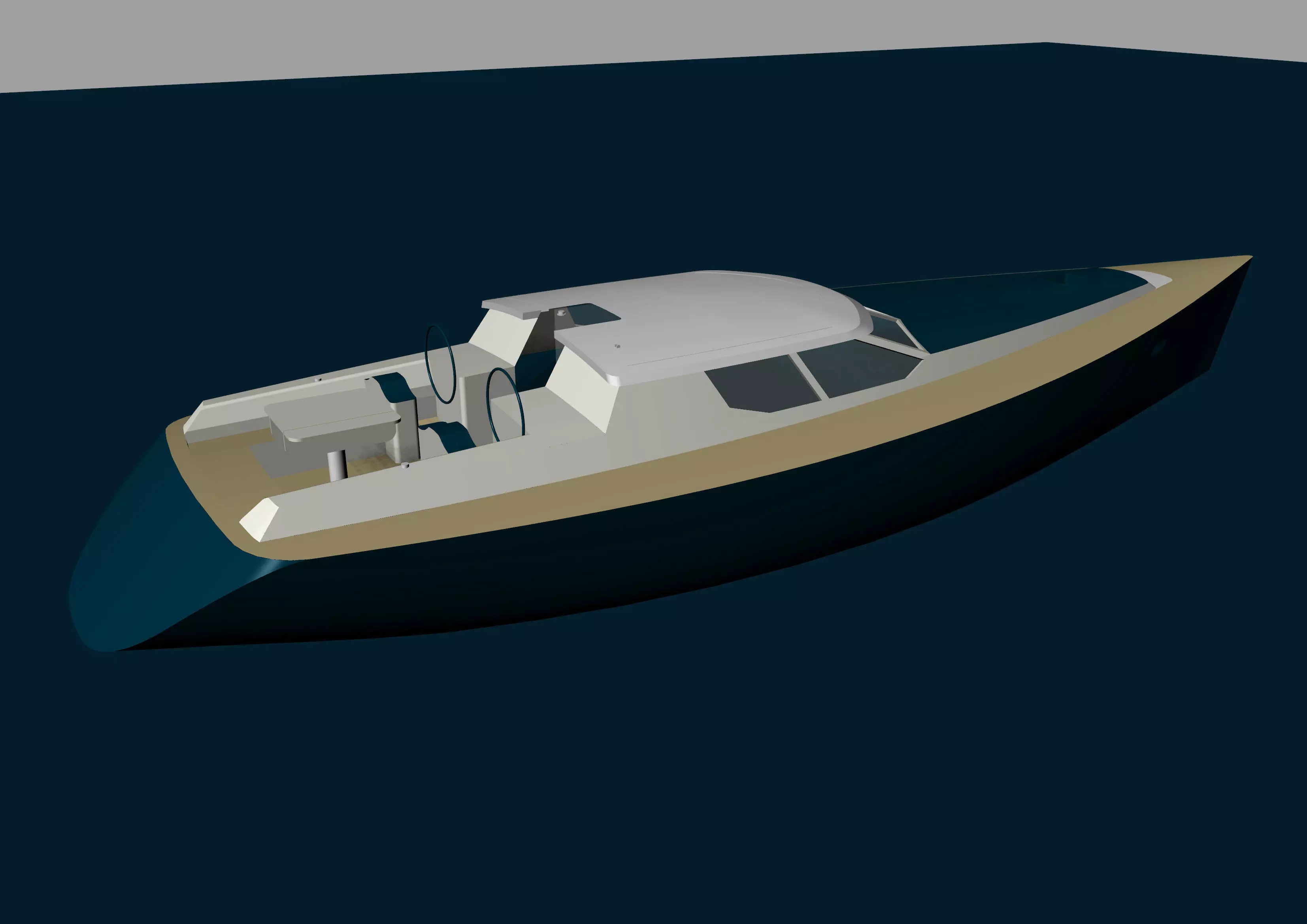 Sailing Yacht 3D model_0
