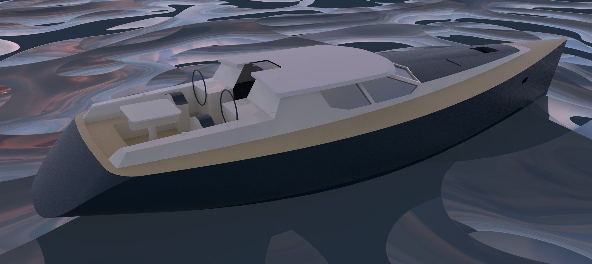 Sailing Yacht 3D model_3