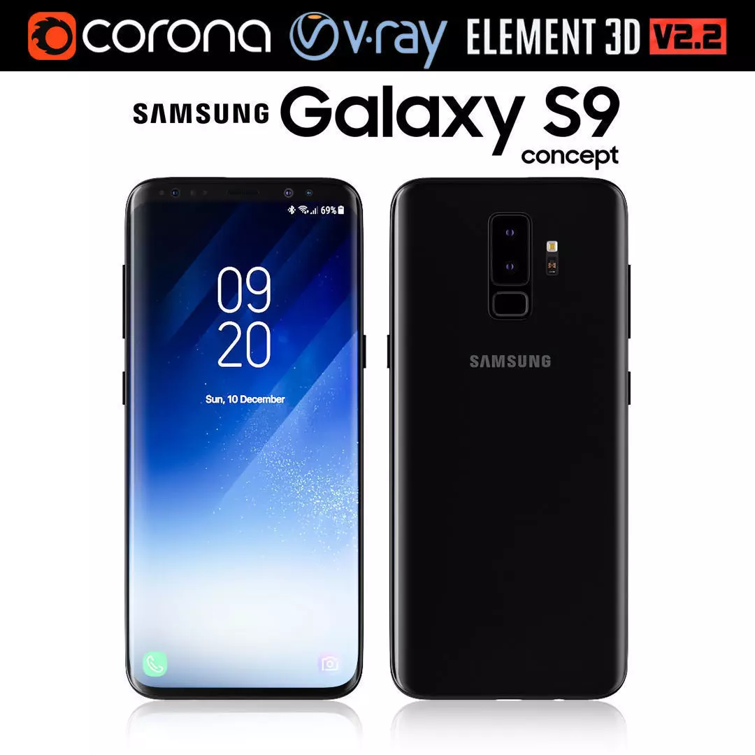 Samsung Galaxy S9 3D model_0