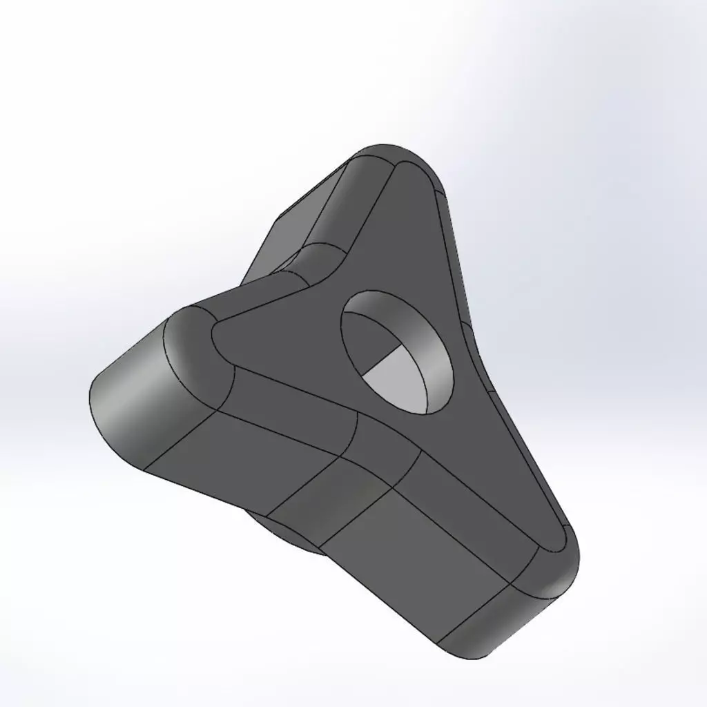 Wing nut M8 Free 3D print model_0