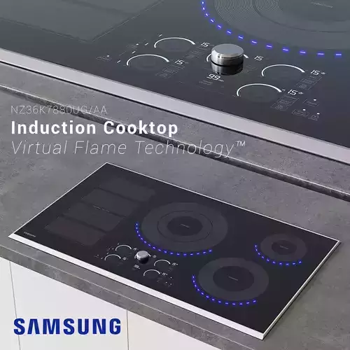 Samsung Induction Cooktop  with Virtual Flame Technology