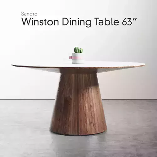 Winston Dining Table Sandro Veneer 63 inch 160 cm 