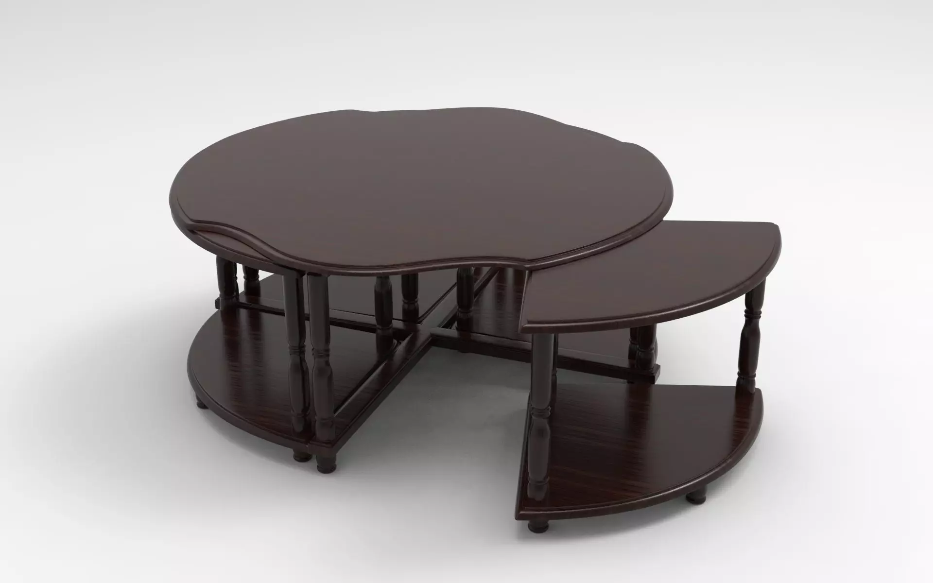 Old Side Table Low-poly 3D model