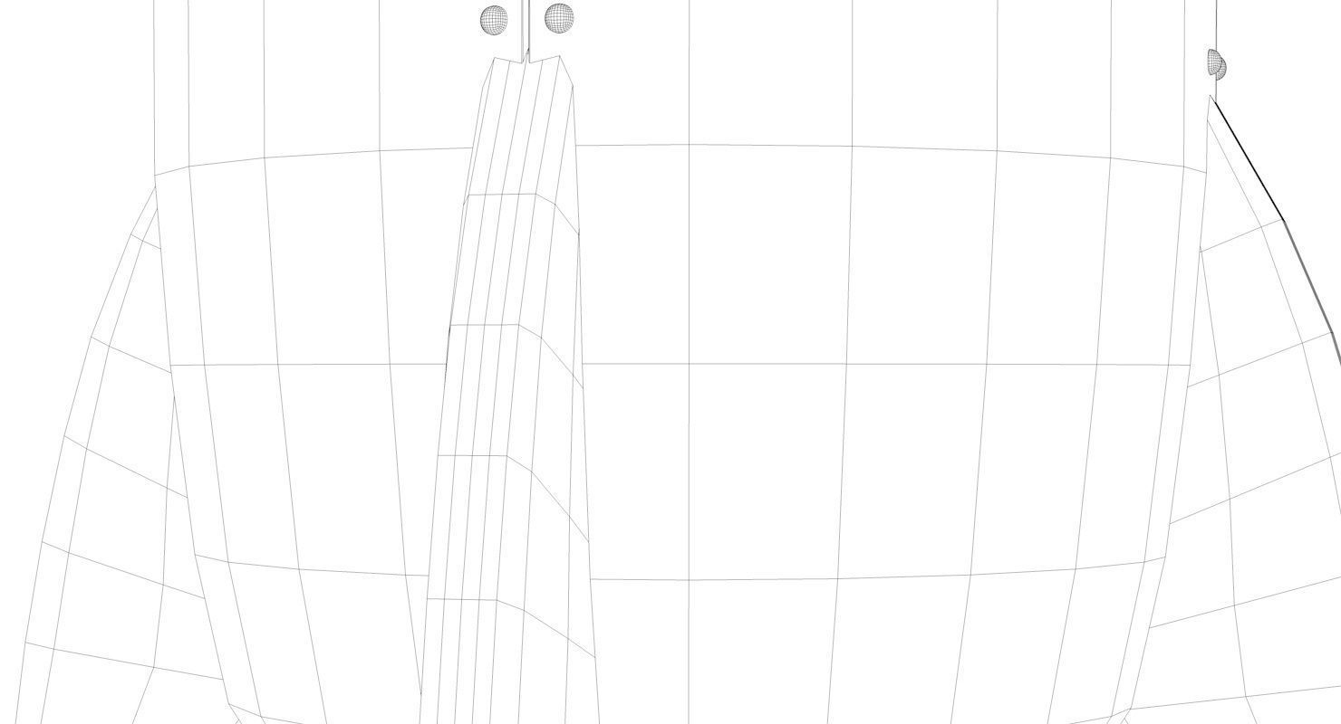 Cartoon Rocket Ship V1 Low-poly 3D model_16