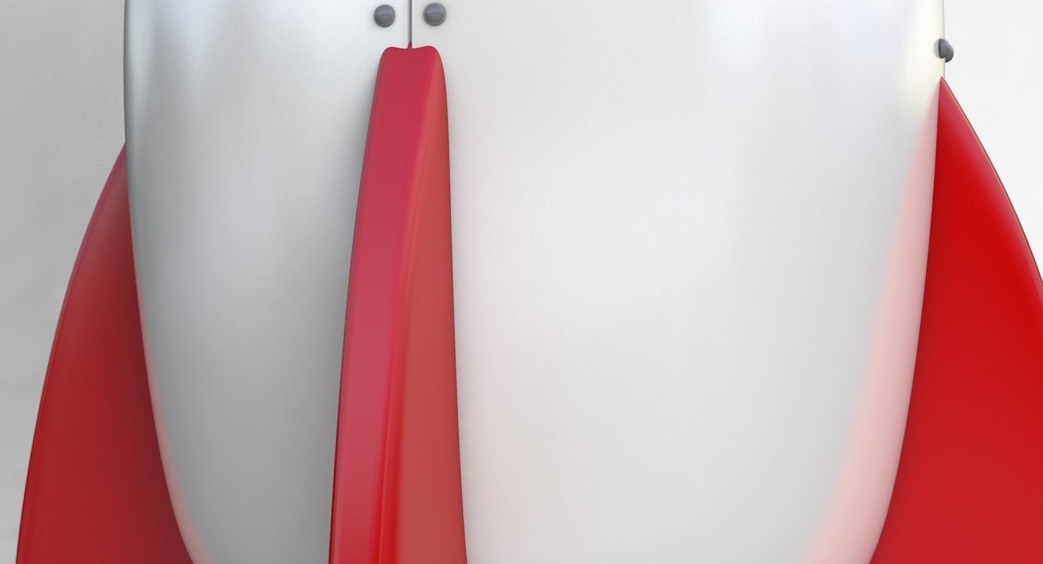 Cartoon Rocket Ship V1 Low-poly 3D model_11