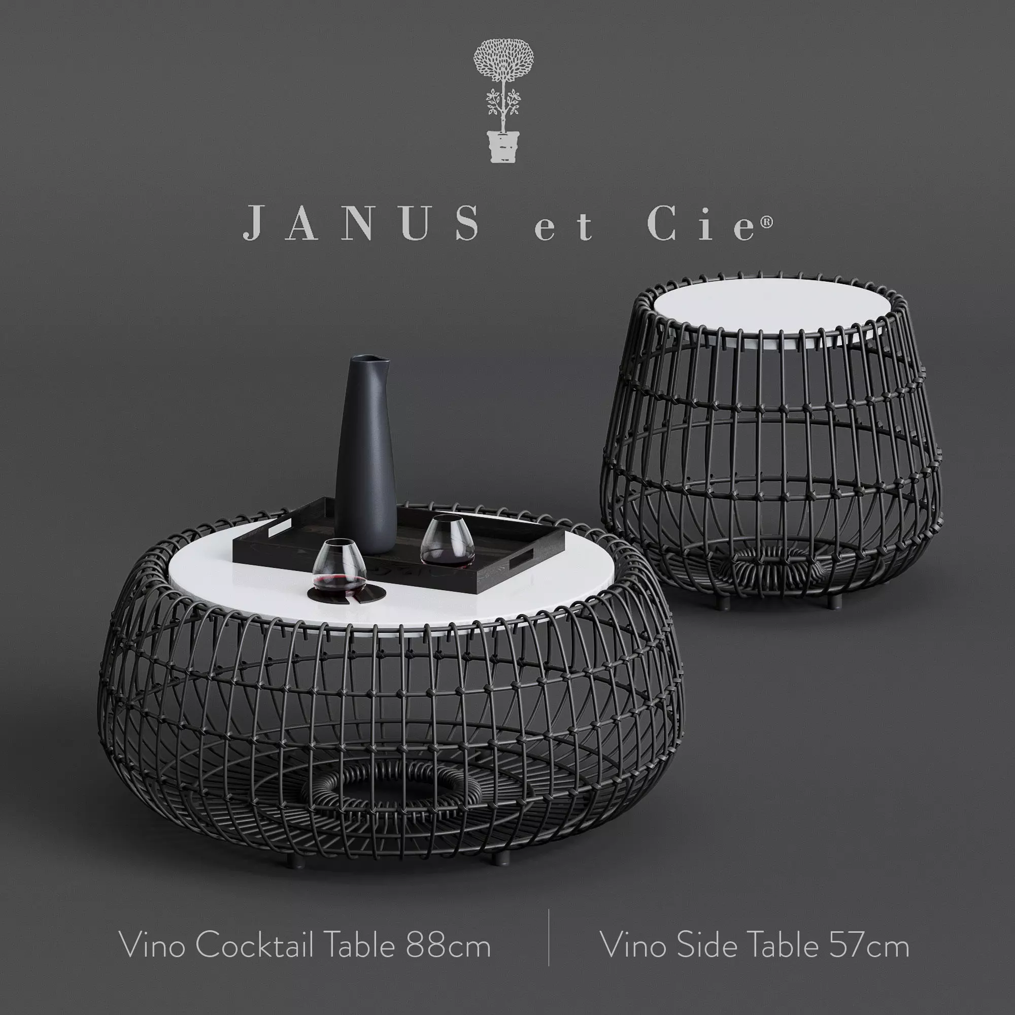 Janus et Cie JANICE FELDMAN VINO COCKTAIL TABLE ROUND 3D model