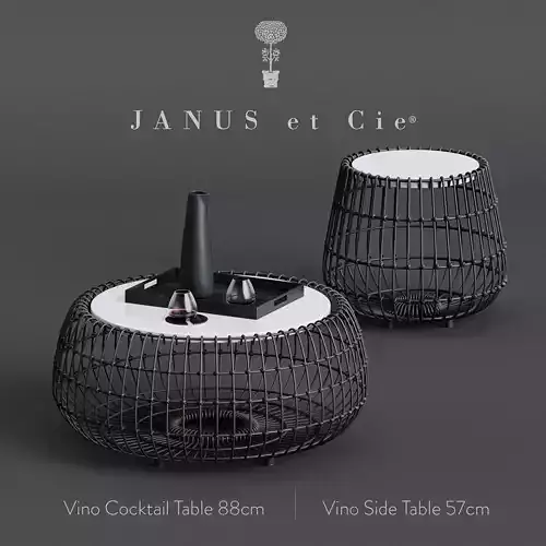 Janus et Cie JANICE FELDMAN  VINO COCKTAIL TABLE ROUND 3D model
