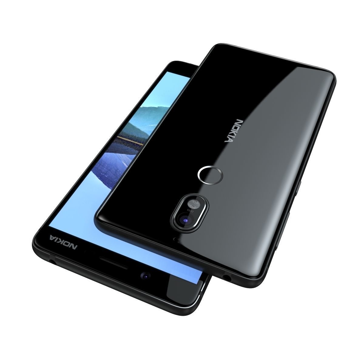 Nokia 7 Black And White 3D model_5