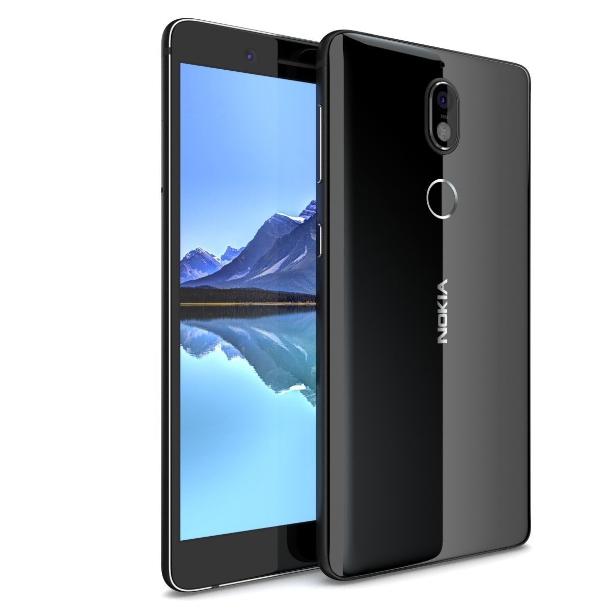 Nokia 7 Black And White 3D model_9