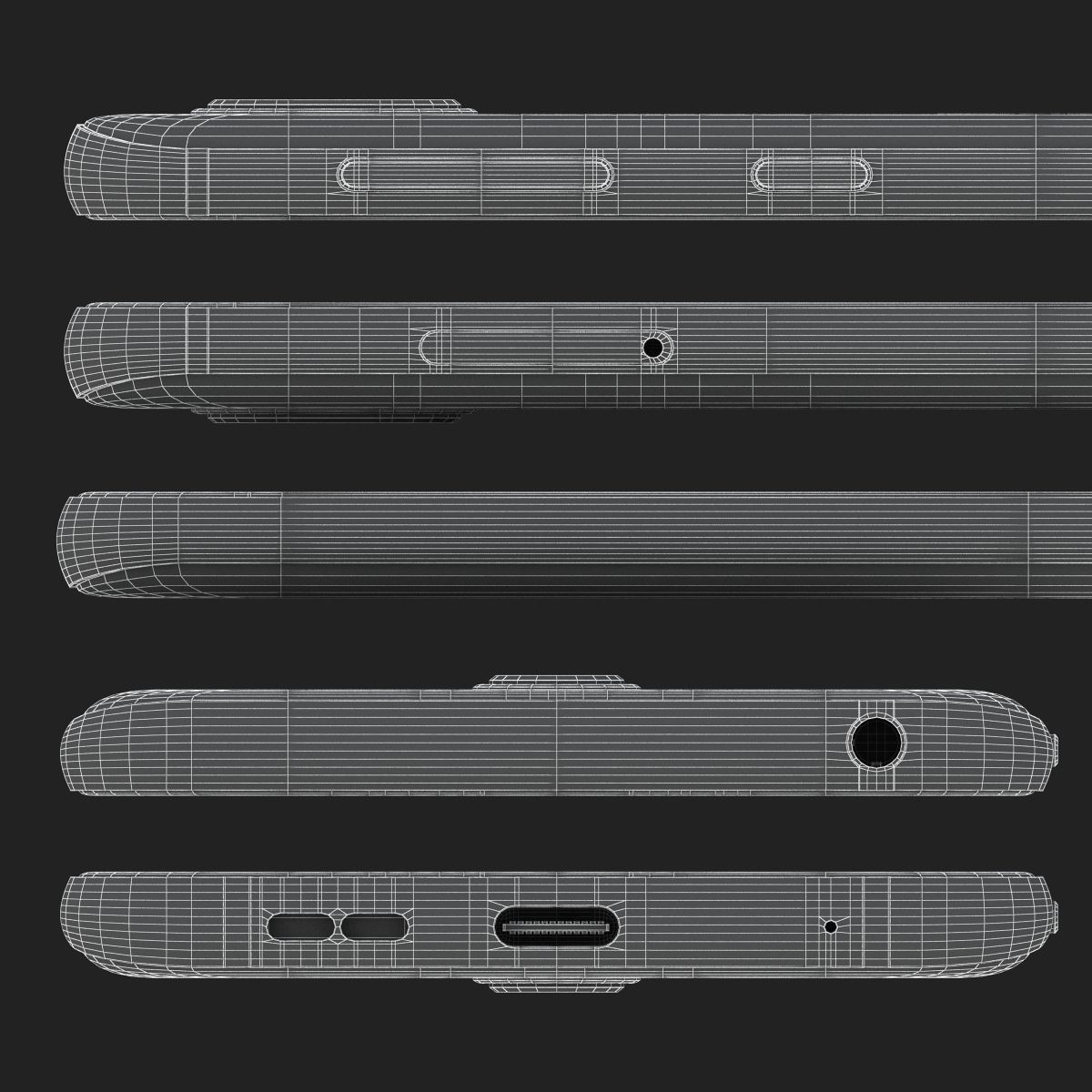 Nokia 7 Black And White 3D model_43