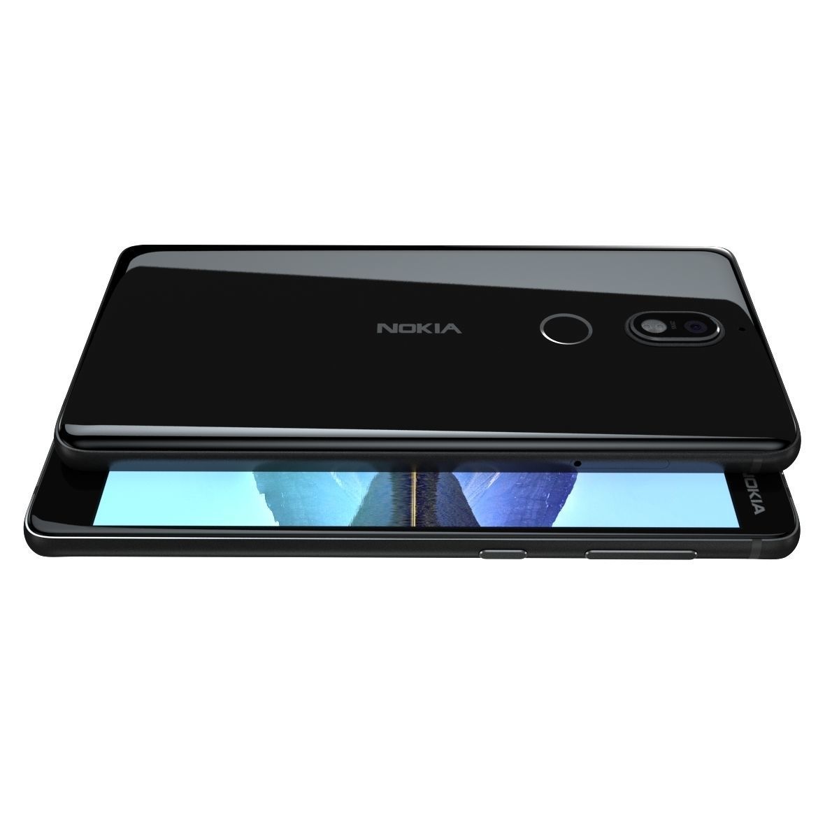 Nokia 7 Black And White 3D model_12