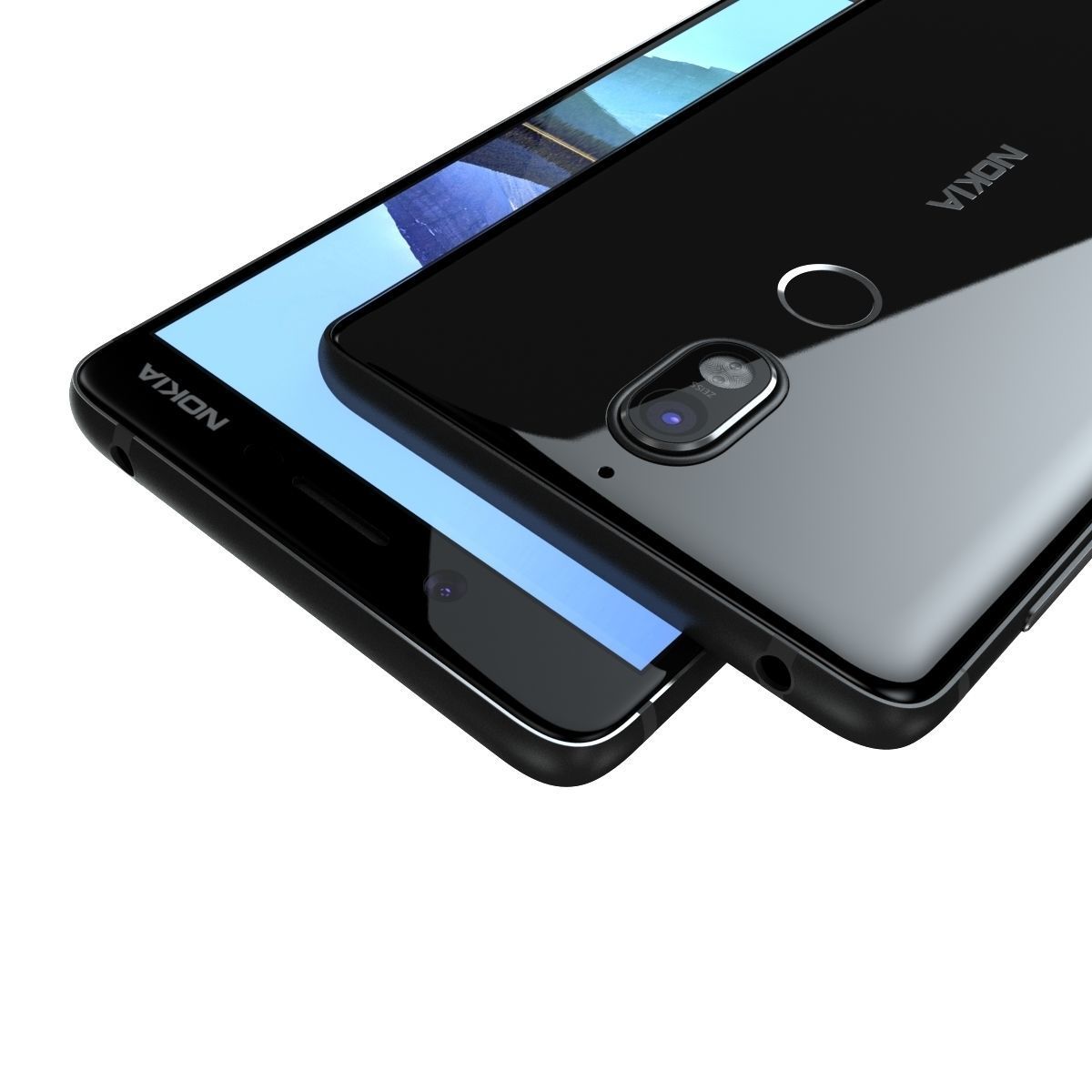 Nokia 7 Black And White 3D model_10