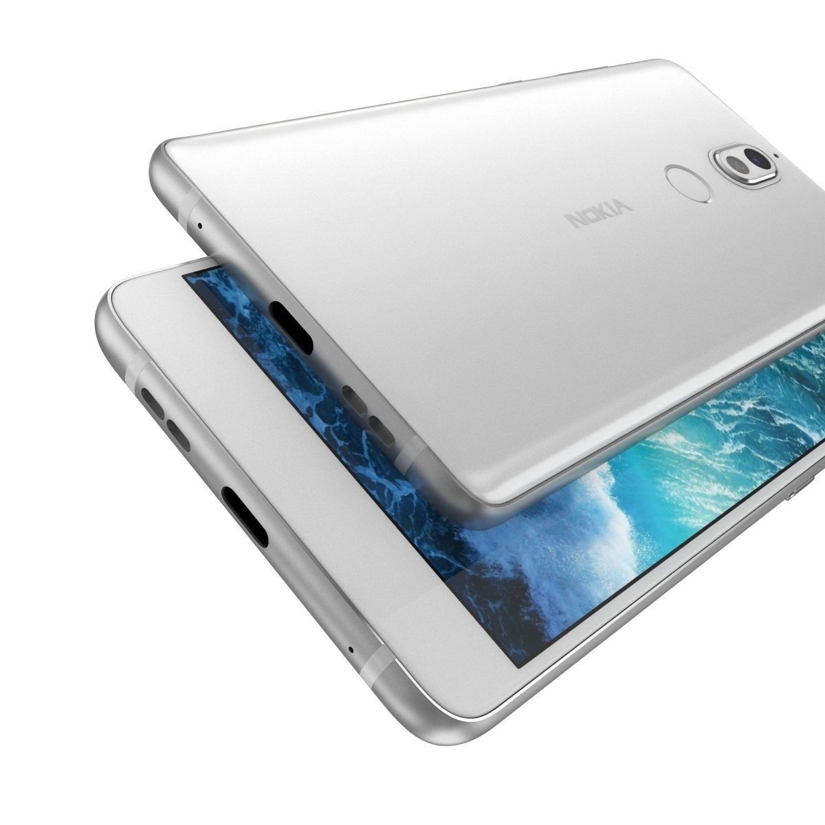 Nokia 7 Black And White 3D model_25