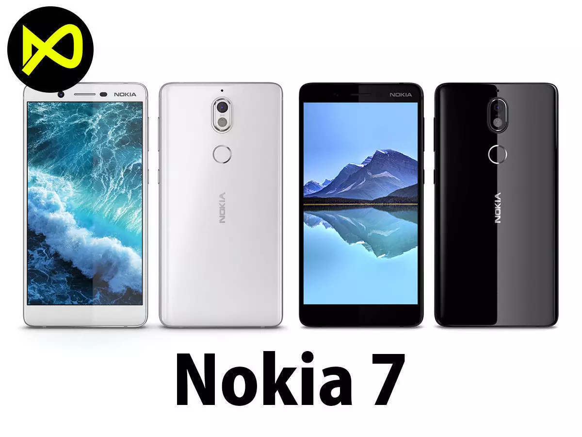Nokia 7 Black And White 3D model_0
