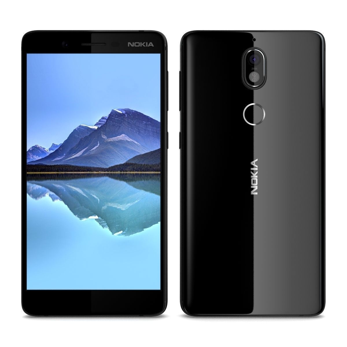 Nokia 7 Black And White 3D model_1