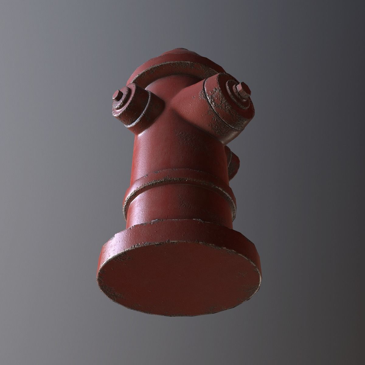 Fire Hydrant - PBR Game Ready Low-poly 3D model_4