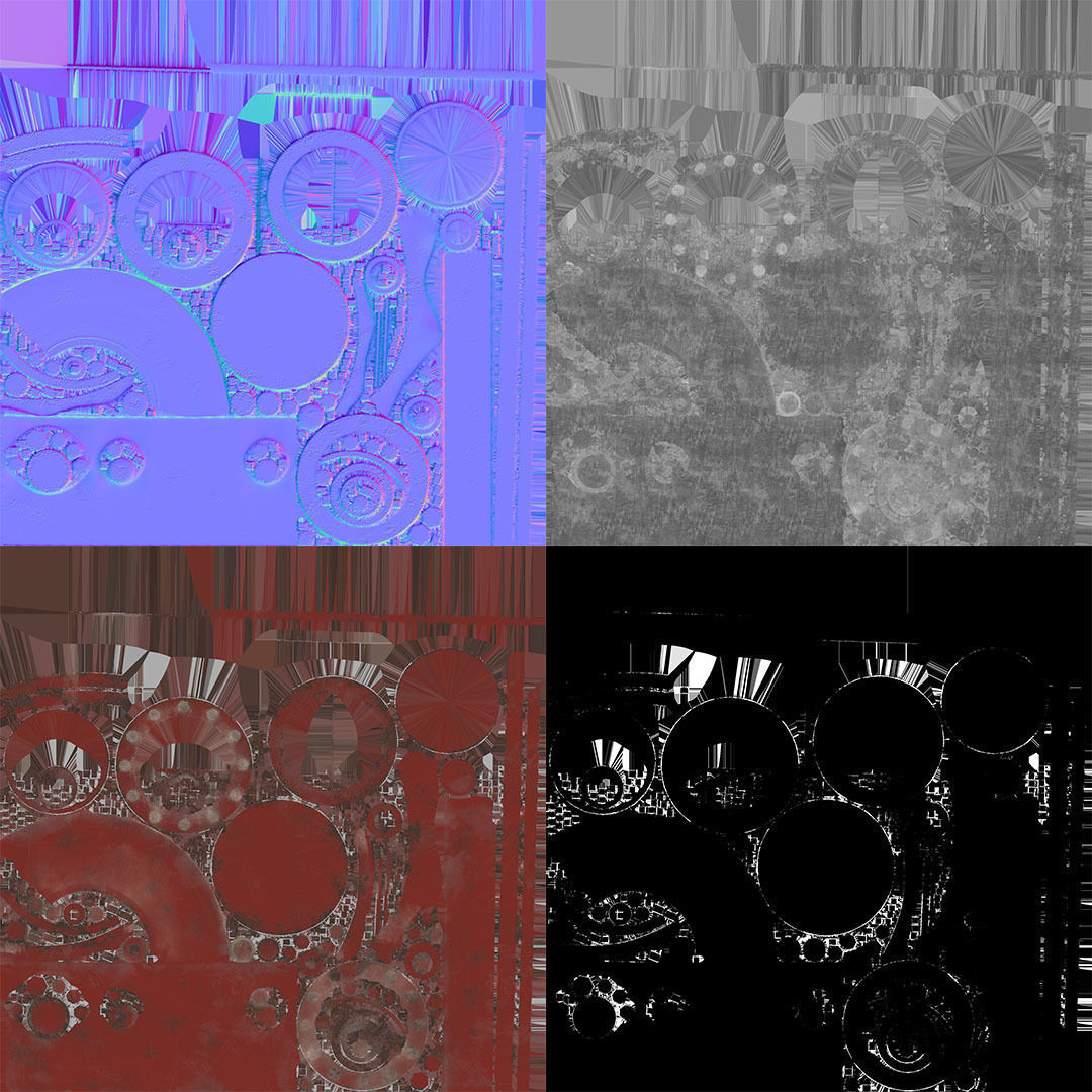 Fire Hydrant - PBR Game Ready Low-poly 3D model_10