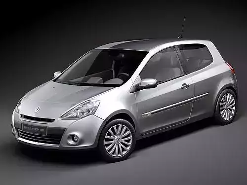 Renault Clio 2009 3door 3D model