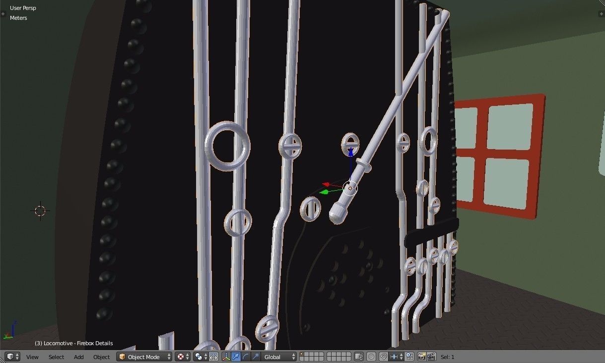 Streamlined Steam Locomotive and Tender - Vintage Train 3D model | CGTrader