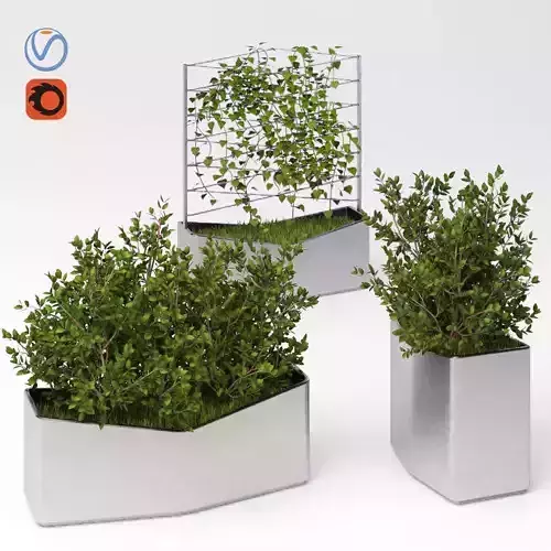 A set of elements of  landscaping 4 3D model