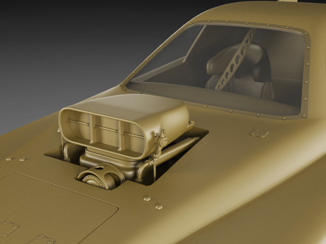 Dragster NHRA FunnyCar 3D model_21