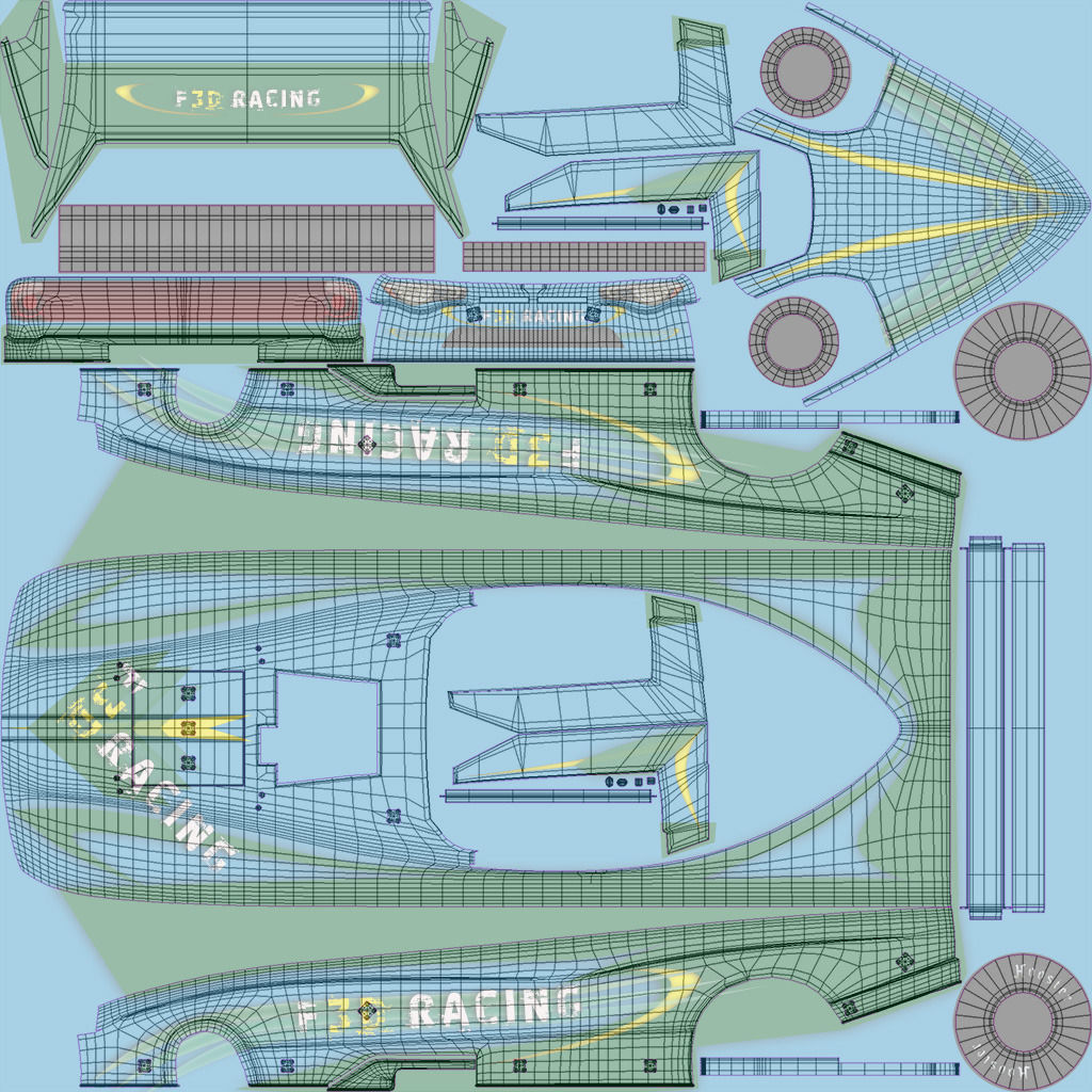 Dragster NHRA FunnyCar 3D model_30