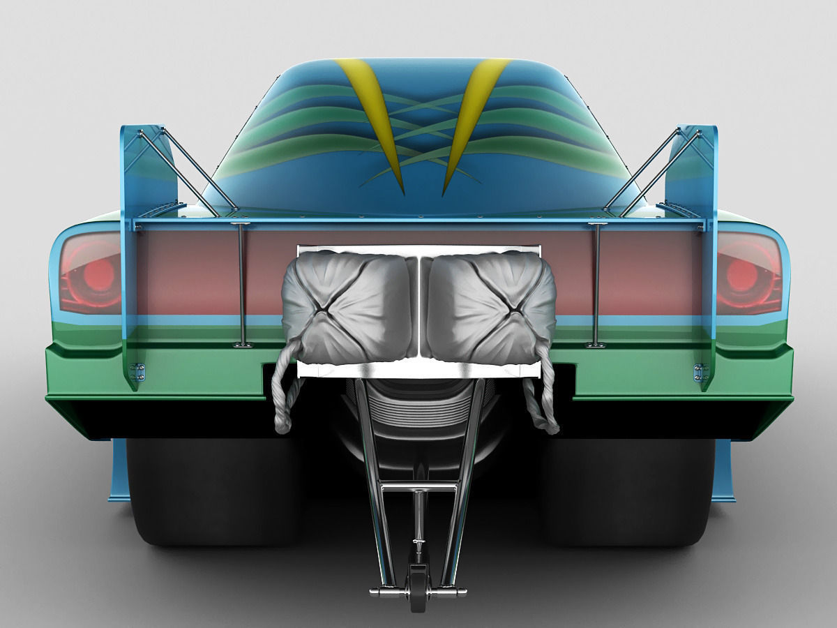 Dragster NHRA FunnyCar 3D model_13