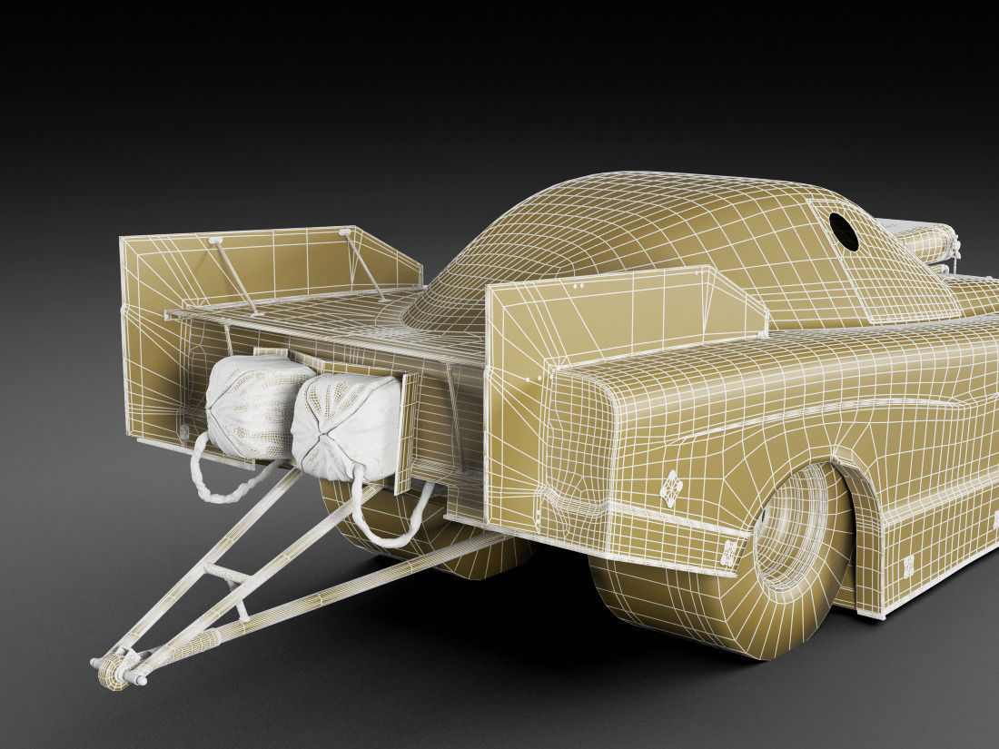 Dragster NHRA FunnyCar 3D model_29