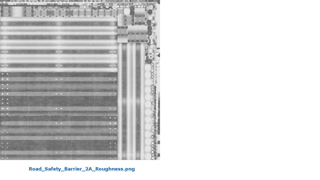 Road Safety Barrier 2A Low-poly 3D model_9
