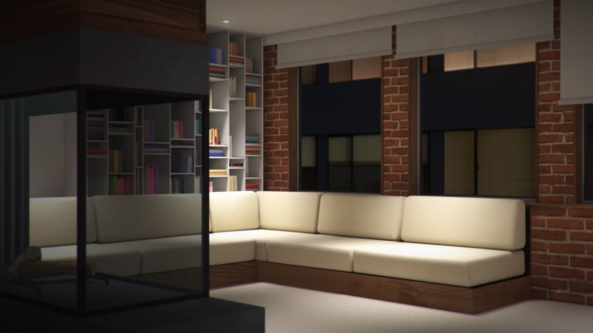 Modern loft full pack Low-poly 3D model_135