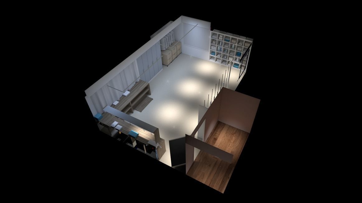 Modern loft full pack Low-poly 3D model_108