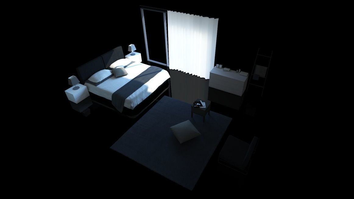 Modern loft full pack Low-poly 3D model_73