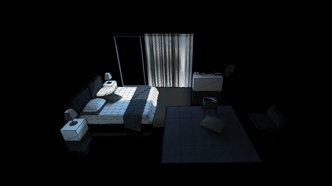 Modern loft full pack Low-poly 3D model_468