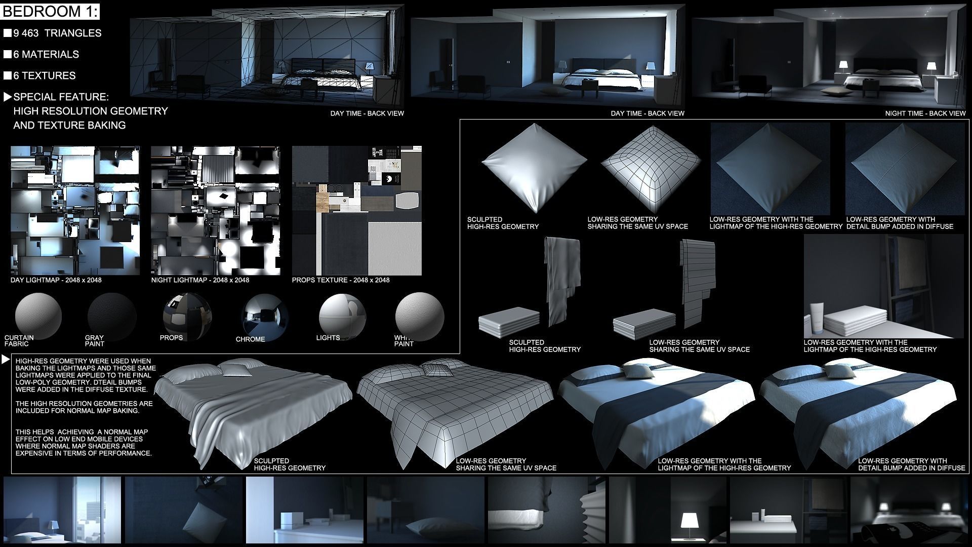 Modern loft full pack Low-poly 3D model_69