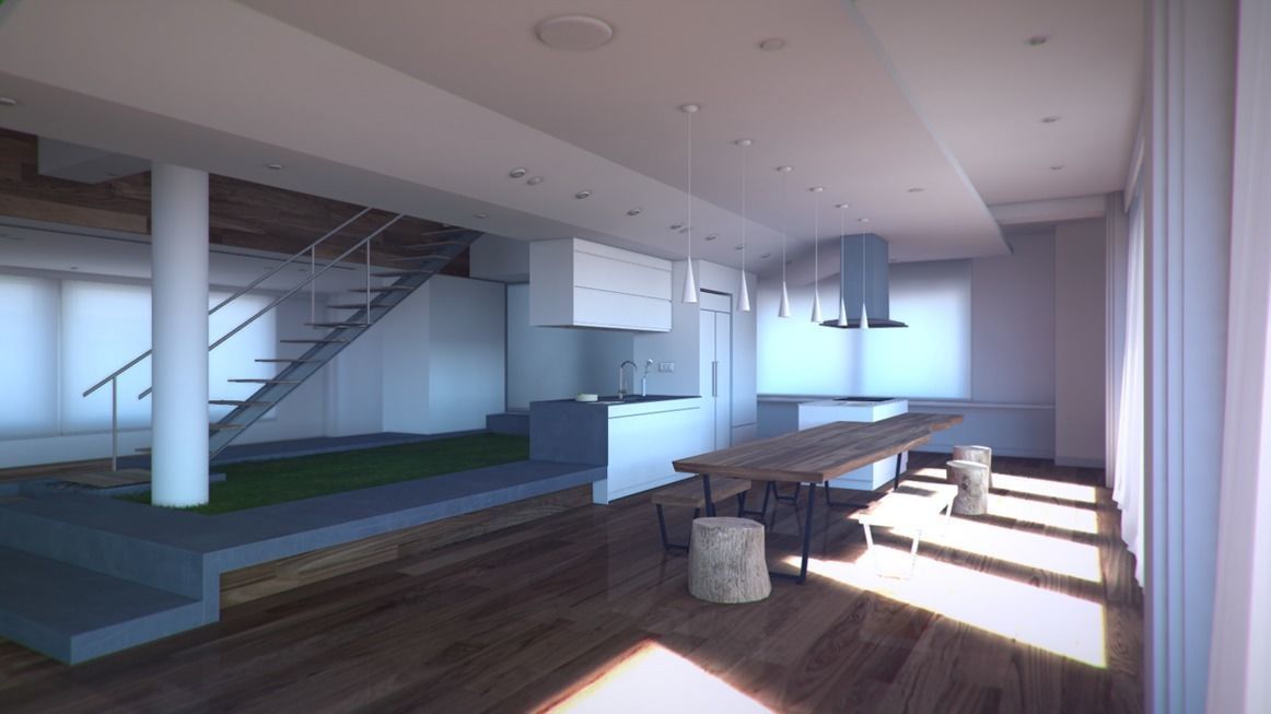 Modern loft full pack Low-poly 3D model_33