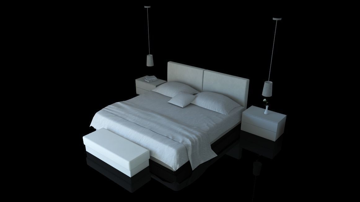 Modern loft full pack Low-poly 3D model_543