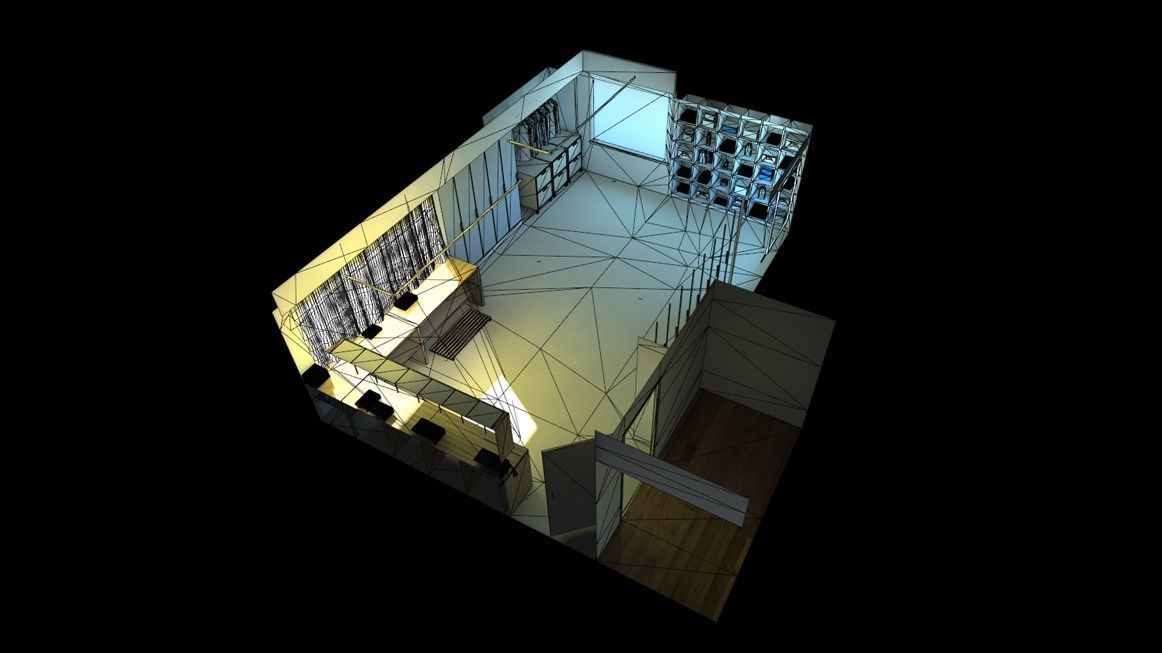 Modern loft full pack Low-poly 3D model_107