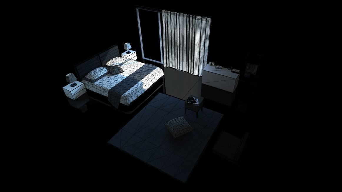 Modern loft full pack Low-poly 3D model_74