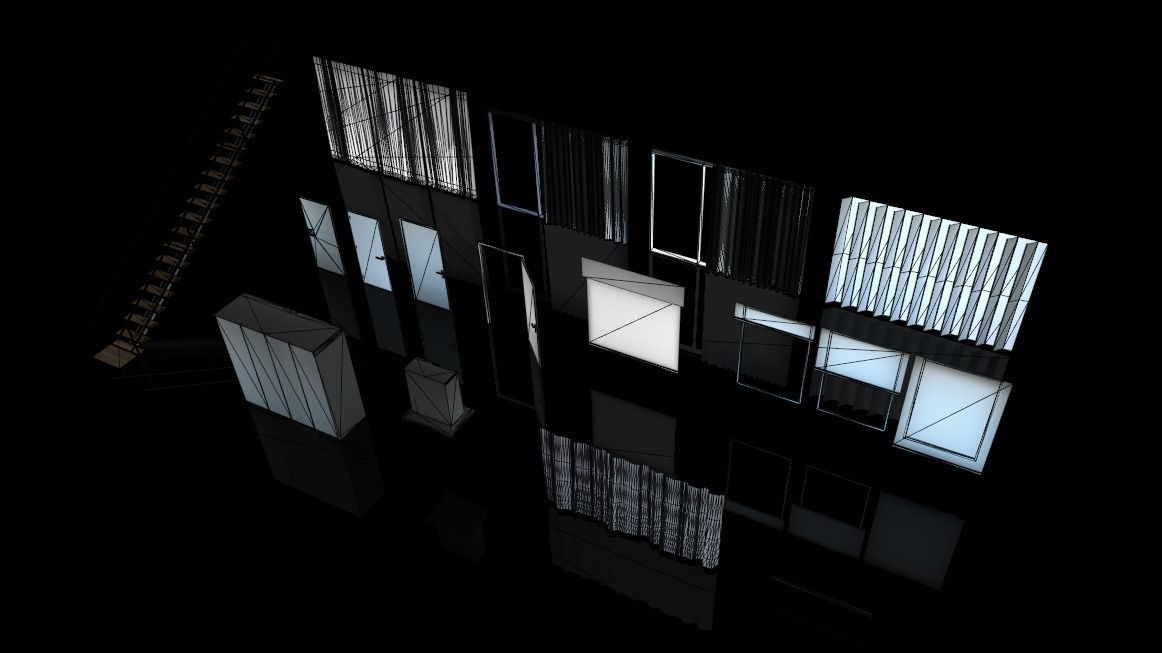 Modern loft full pack Low-poly 3D model_582