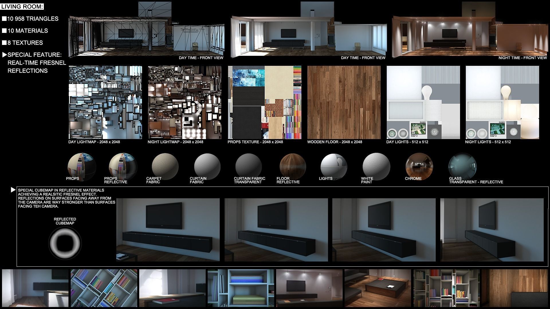 Modern loft full pack Low-poly 3D model_25