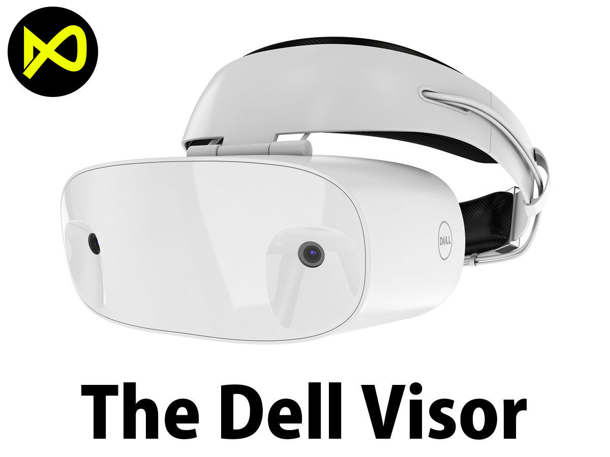 The Dell Visor Windows Mixed Reality Headset 3D model_34